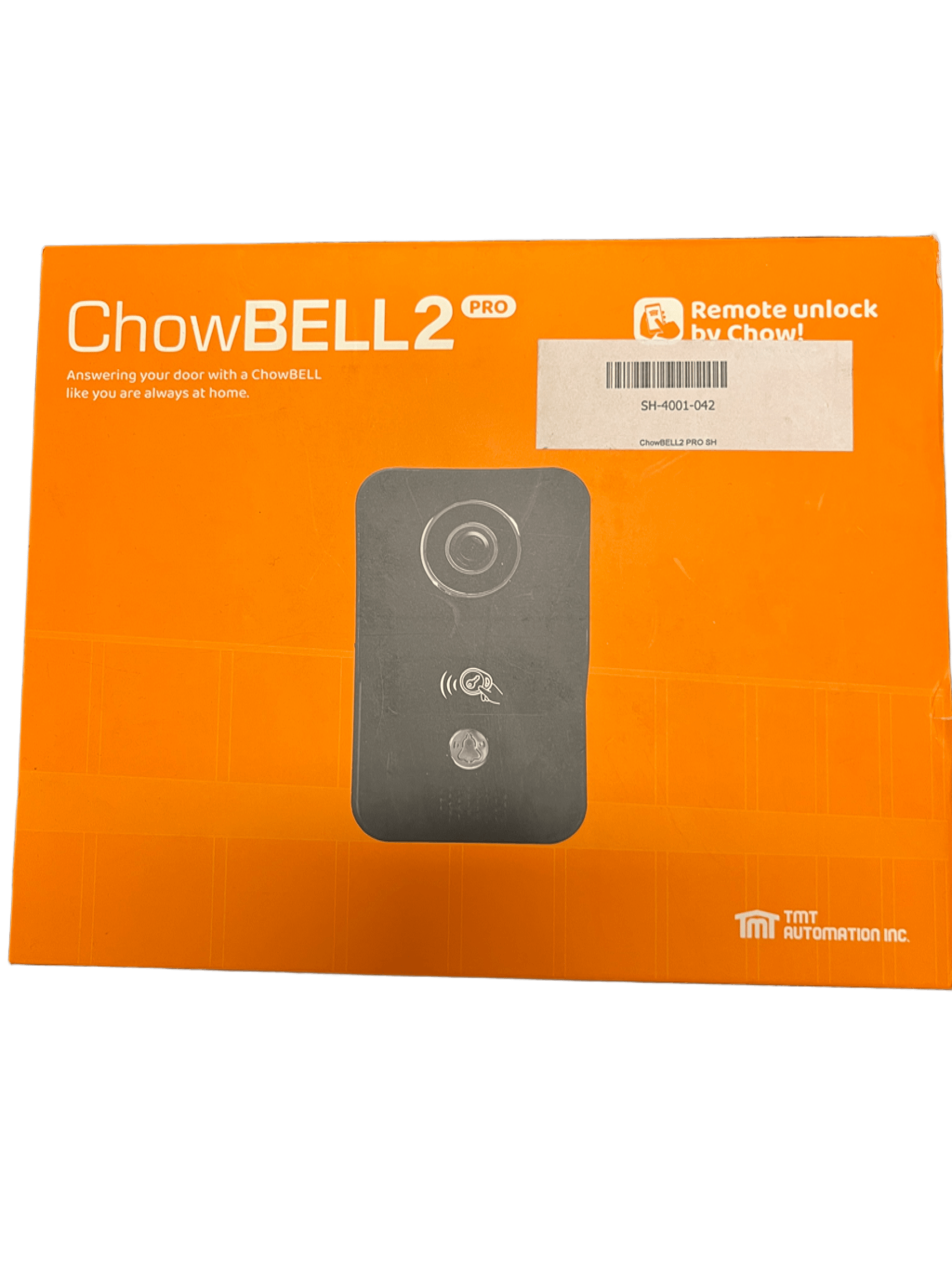 ChowBELL2 PRO Smart Video Doorbell with Remote Unlock
