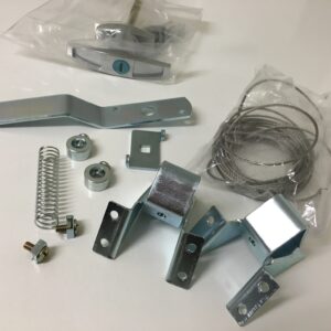 Tilt Door Replacement External T Handle Lockset - Complete Kit