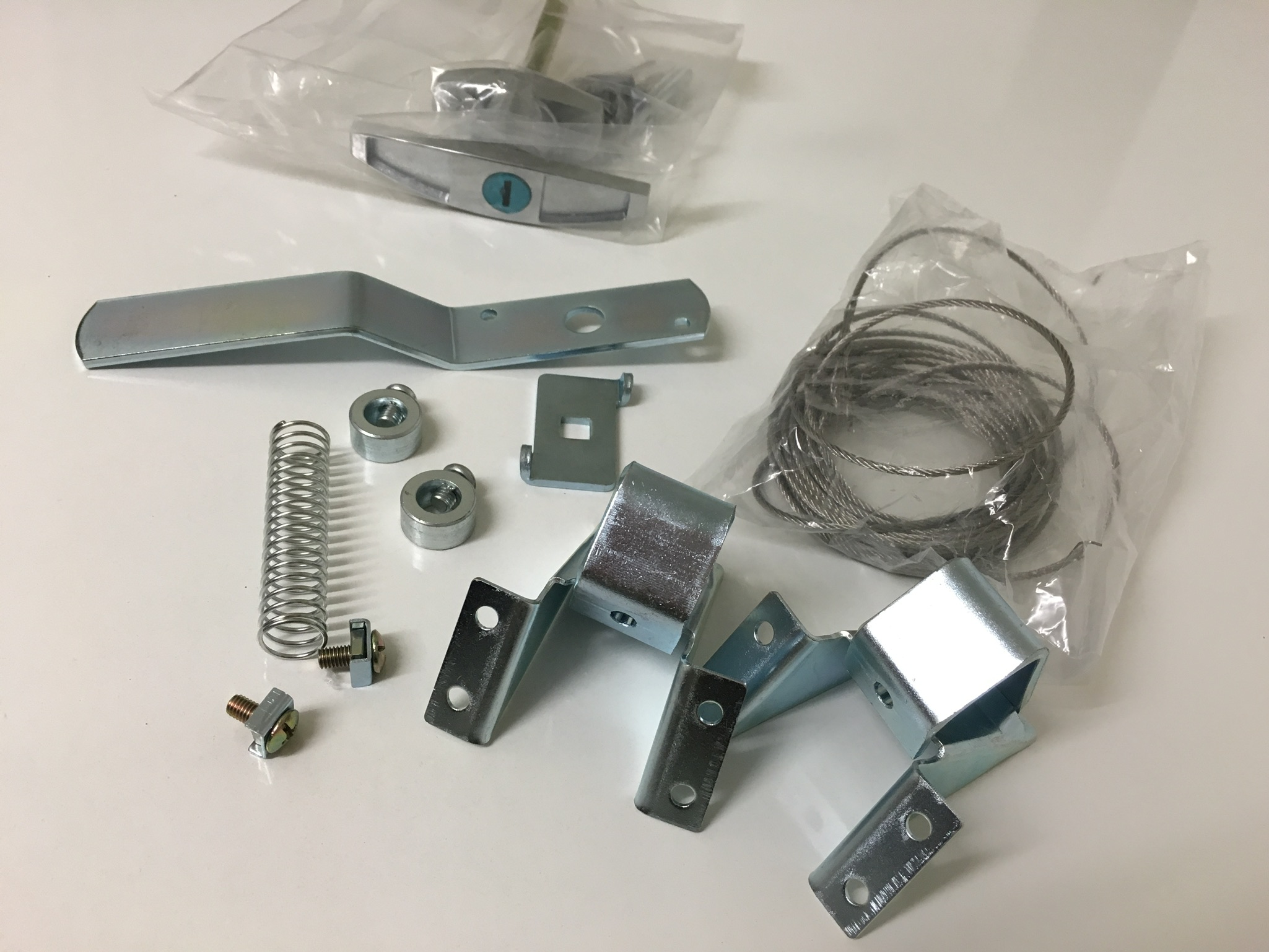 Tilt Door Replacement External T Handle Lockset - Complete Kit